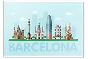 FOTO MAGNETS Aimant de réfrigérateur Barcelone.