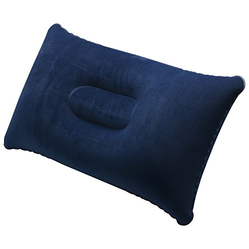 TRIXES-2-x-Blue-Inflatable-Pillow-Camping-Travel-Soft-Blow-Up