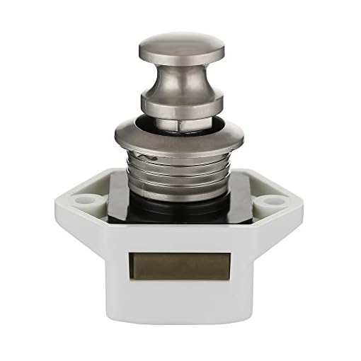 Serratura A Pulsante Per Camper - 6 Pezzi Marrone | Per Cassetti E Armadi Spessore 15-20mm - Foto 6