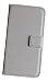 Produktbild Handy-Hülle für HTC one M9+ in Weiss, Schutz-tasche mit Magnet, Kartenfach und Standfunktion, Handy-Tasche aus edlem Kunst-Leder, professionell gefertigt - Dealbude24 (Weiss, HTC One M9+)