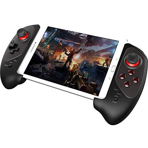 Preisvergleich Produktbild BESTSUGER Kabelloser Bluetooth-Gamecontroller, teleskopischer Gamepad-Key-Mapping-Gaming-Controller mit Ziel und flexiblem Joystick für Android iOS