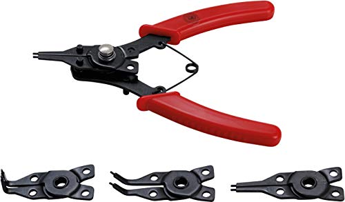 Kraftmann 454 | Pince à circlips à têtes échangeables | 160 mm | 5 pièces