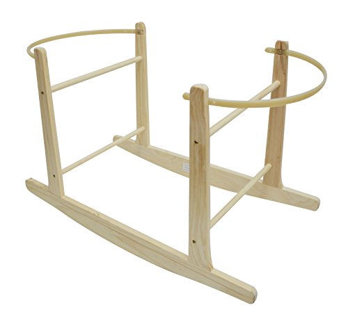 Cuddles Collection Rocking Moses Basket Stand (Natural)