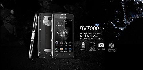 [[Nuovo Rilasciato]] Blackview BV7000 PRO - Ultra Slim da 5 pollici Gorilla Glass IP68 4GB di RAM + 64GB ROM Impermeabile / antiurto / antipolvere Outdoor Smartphone Octa Nucleo 8MP + 13 MP fotocamera impronta digitale GPS - nero-argento