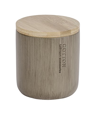 WENKO 22035100 Universaldose Palo Taupe - Kosmetikdose, Polyresin, 9.8 x 11 x 9.8 cm, Taupe