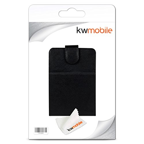 kwmobile Flip Hülle Case für Tolino Vision 1 / 2 / 3 / 4 HD mit Standfunktion – Kunstleder Tasche aufklappbar in Schwarz - 7