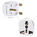 Produktbild Incutex universal Reiseadapter Travel Adapter Internationaler Stecker universal zu UK 3 PIN, weiß