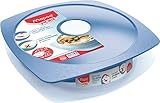Maped Picnik - Assiette pour Adulte avec Couvercle Étanche - Compatible Micro-Ondes et Lave-Vaisselle - en Plastique Sans BPA - 900ml - Bleu