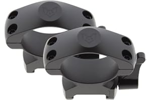 BAT VISION | Anelli smontabili in acciaio 30 mm a sgancio rapido con 4 viti di regolazione per guida Weaver - Picatinny |