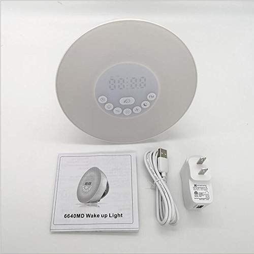 Preisvergleich Produktbild Buntes Bluetooth-Wecklicht Smart-Wecker Buntes Atmosphärenlicht Weckerlicht Nachtlicht Drahtloses Remote-Wecklicht