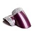 Bling Art False Nails French Manicure Purple 4 Joy Full Cover Medium Tips UK