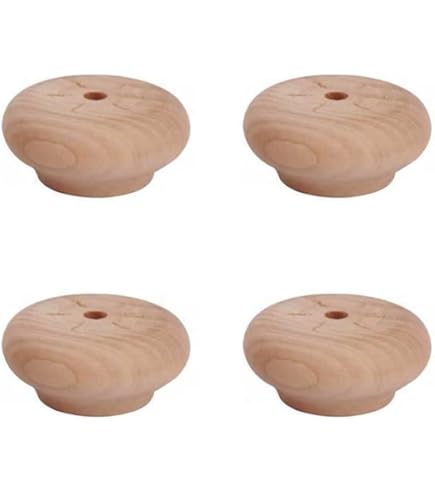 Gamba Mobile In Legno Ontano - Forma A Cipolla, Grezza, 75x55 Mm