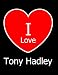 Produktbild I Love Tony Hadley: Large Black Notebook/Journal for Writing 100 Pages, Tony Hadley Gift for Women and Men