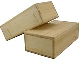 Yoga-Mad Unisex's Bamboo Brick Yoga, Brown, One Size