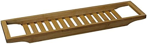Luxury Wooden Bamboo Over Bathtub Caddy Storage Rack Shelf Tidy Tubd Tray Holer.