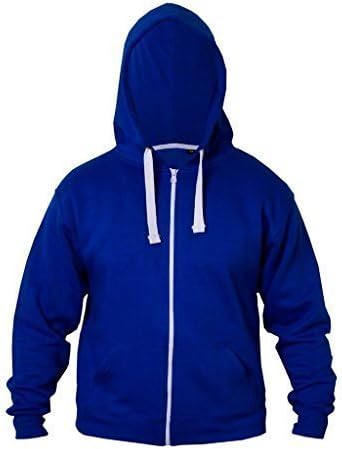 FASHIONCHIC Girls Boys Kids Unisex Plain Zip Up Full Sleeve 2 Pocket Fleece Hoodie Cardigan Top Size 2 3 4 5 6 7 8 9 10 11 12 13 Year ** 15 Colors **