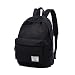 Produktbild Valleycomfy Segeltuch-Rucksack-Frauen / Mann-Reise-Beutel-beiläufiger einfacher Kursteilnehmer-Beutel bis zu 14 "Laptop (schwarz)