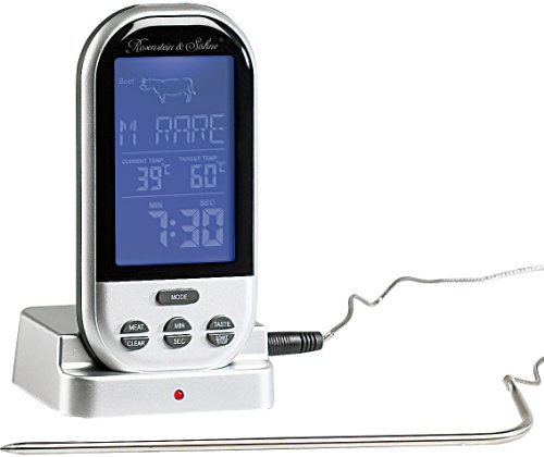 Funk-/Brat-/Grillthermometer mit Display - Rosenstein & Söhne