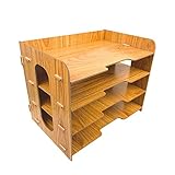 ★EINFACHES, KLASSISCHES DESIGN: Wenn Sie einen Office-Dateisortierer wünschen, der sich in jedes Dekor einfügt, ist dieser Desk-Inbox-Organizer perfekt für Sie. Es sieht auf Ihrem Schreibtisch mit seinen klaren, einfachen Linien gut aus und ist einfach zu bedienen