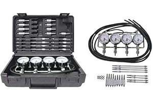 ALPHA MOTO Motorcycle Vacuum Carburetor Synchronizer Synchronization Synchronize Carb Sync Gauge Compatible with Honda Suzuki Kawasaki Yamaha CB KZ GS XS 550 650 750 850 900 Video Demo Made in Taiwan