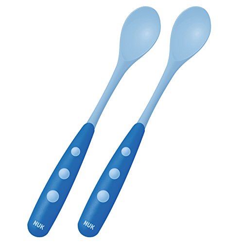 NUK 10255053 – EASY LEARNING Fütterlöffel, abgerundete Ränder, extralanger Anti-Rutsch-Griff, 2 Stück, BPA-frei, Farbe nicht frei wählbar - 3