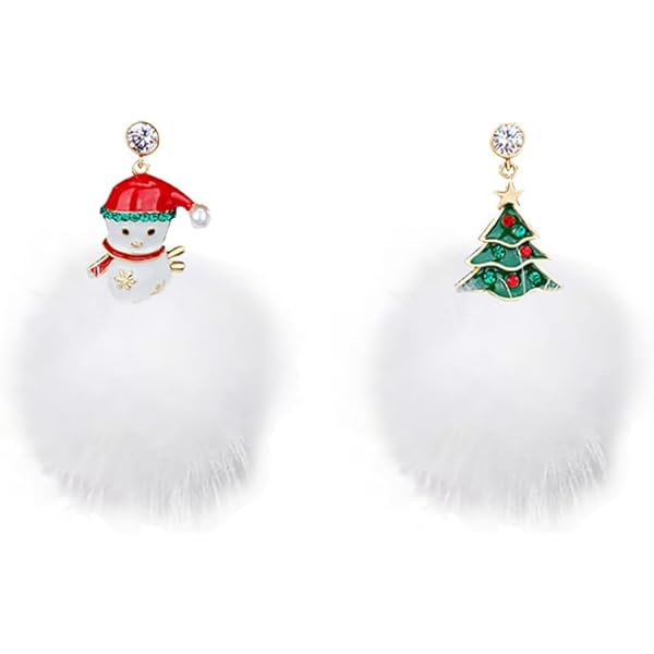 Boucles D'oreilles Pailletées En Acrylique Avec Arbre De Noël Personnalisé Cadeau De Noël Pour Les Amis Femmes - CALLIE