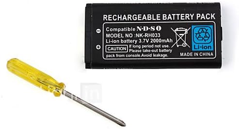 Battery Compatible For Nintendo DSI NDSI 2000Mah 3.7V + Screwdriver