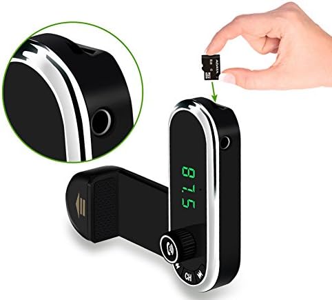 Myfei Car MP3 Player, Wireless Bluetooth FM transmitter Handsfree Car Charger Support TF card AUX Audio In Output
