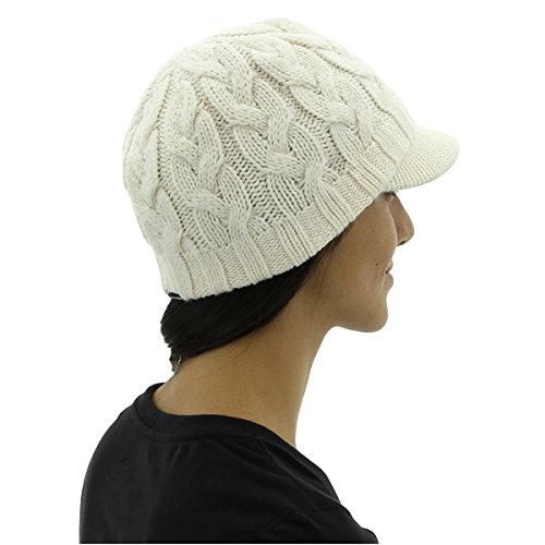 Crystal Brimmer Hat, Chalk White 
