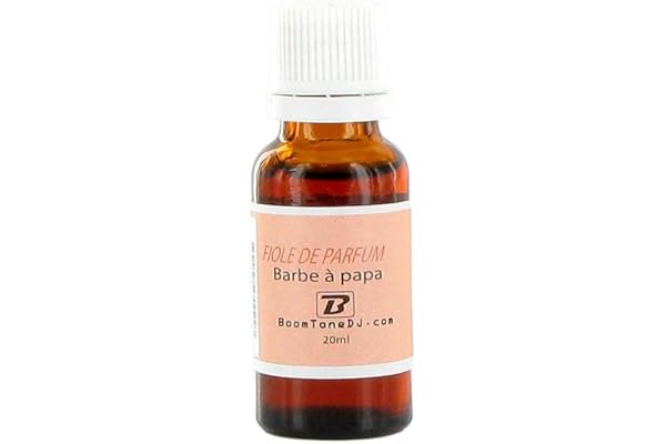 BoomToneDJ, Fiole barbe à papa 20 ml, arôme; machine à fumée, machine à brouillard, parfum, odeur sucrée, odeur barbe à papa