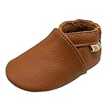 Größe spielt eine Rolle: bevor Sie die ersten Schuhe der Kleinkind bestellen, müssen Sie zuerst die Fußlänge Messen, dann die richtige Größe durch die Sohlenlänge der Schuhe wählen. Bitte lassen Sie etwas Platz für die Schuhe zu machen, die kleinen Füße wachsen und bewegen sich natürlich.