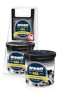 Areon Black Crystal Gel Air Freshener for Car (80 g)