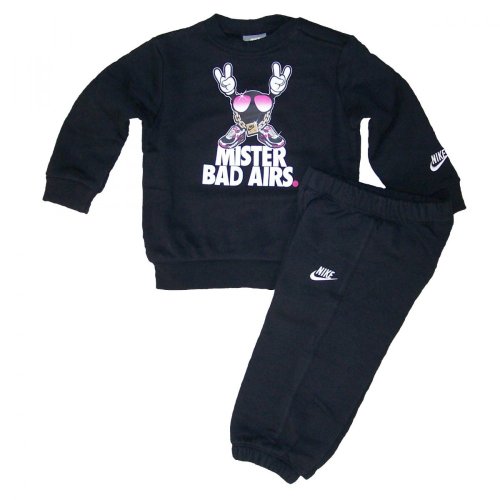 Nike Infant Tracksuit Air Max Bad Airs Full Tracksuit - All Sizes - 3M to 36M (18-24M, Black 441)
