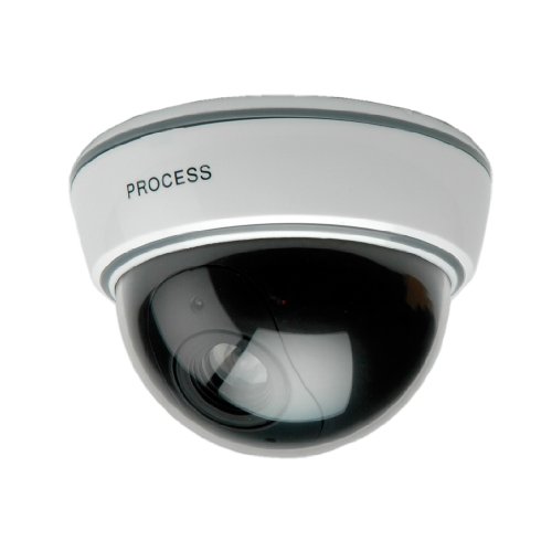 Preisvergleich Produktbild VALUE Dummy Dome Kamera mit LED-Blinklicht wei
