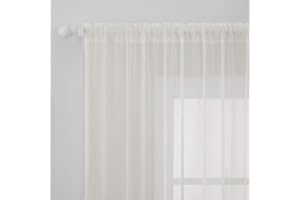 MIULEE Tende Trasparenti Con Passanti Morbidi Finestre per Salotto Eleganti Soggiorno per Camera da Letto e Tende Cameretta Bambini 2 Pannelli 140x280cm Avario