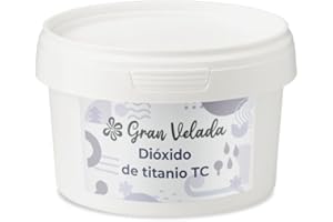GRAN VELADA Dioxido de Titanio TC | Polvo Blanco para Pinturas, Tintas y Plásticos. Pigmento Intenso para Velas de Parafina. Ideal para Colores Pastel. Grado Técnico. | 100 gr