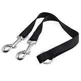 Lead Dog acoplador doble SODIAL(R) Cable de Nylon acoplador perro doble, 1 correa Cables 2 Perros