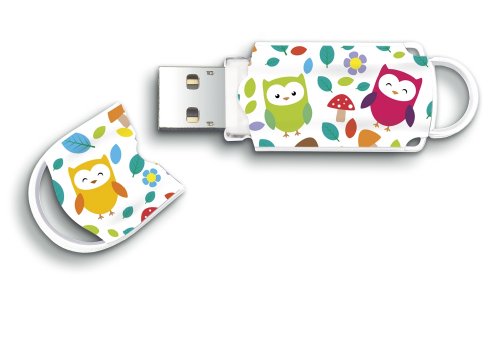 Integral 8GB Owls Unidad Flash USB USB Tipo A 2.0 Memoria USB (8 GB, USB Tipo A, 2.0, Tapa, 10,1 g