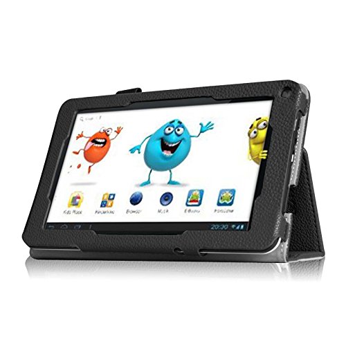 Fintie Odys Pedi Plus 7 Hülle Case – Slim Fit Folio Kunstleder Schutzhülle Cover Tasche mit Ständerfunktion für Odys Pedi Plus 17,8 cm (7 Zoll) Tablet-PC, Schwarz - 6
