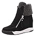 Price comparison product image Women Casual Boots,Mosstars Winter Basic Keep Warm Suede Wedges Ankle Snow Boot Muffin Short Plush Zipper Round Toe Sneakers Shoes