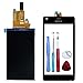 Produktbild Display LCD-Display + Touchscreen, schwarz Sony Xperia M (C1904/C1905) + Doppelseitiges Klebeband + Werkzeug – Fassade Farbe schwarz