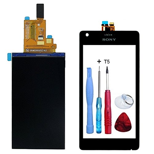 spécification Ecran Afficheur LCD + Vitre Tactile NOIRE Sony Xperia M (C1904/C1905) + Adhésif double face + Outils - Façade Couleur Noir