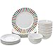 Produktbild AmazonBasics - Geschirrservice, 18-teilig, Sonnenstrahlen, für 6 Personen