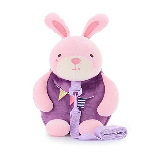 Preisvergleich Produktbild Kinder Rucksack Kleinkind Tasche Hase Rucksack - Karikatur Kaninchen Baby Leinen Umhängetaschen mit Anti-verlorene Kleinkind Sicherheitsgeschirre…