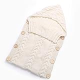 Neugeborenes Baby Gestrickt Wickeln Swaddle Decke Schlafsack für 0-12 Monat Baby - 2