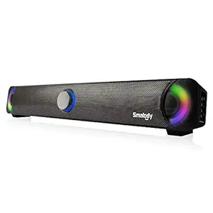 3NH Wireless Bluetooth Audio Soundbar LED Computer Speaker 10W Treble Sound Blaster Subwoofer Echo Wall Video Game Speaker Color Black Set Type