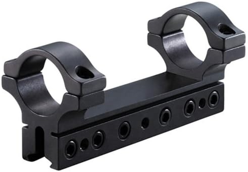 BKL 1-Pc Mount, 4 Long, 1 Rings, 3/8 or 11mm Dovetail, 6 Base Screws, Matte Black