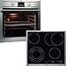 Produktbild AEG Set Backofen BE3003001M + Glaskeramik Kochfeld HK654070X-B Kochmulde Herd