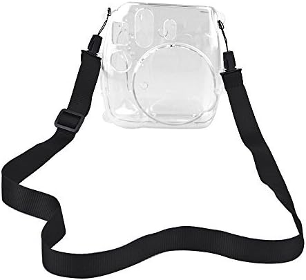 Shaveh Crystal Protection Camera Case Cover for Fujifilm Instax Mini 8 Mini 9 Instant Film Camera with adjustable Strap (Clear)