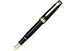 セーラー万年筆 Sailor Fountain Pen Professional Gear Slim Gold Medium Black 11-1221-420 (Japan Import)